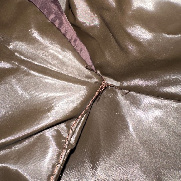 Glossy brown Rains puffer coat - Picture 9 of 9